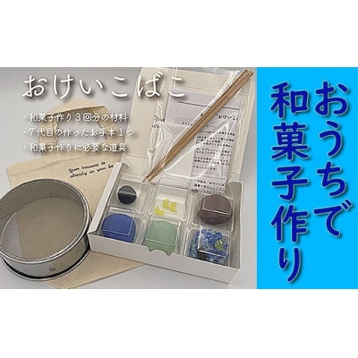 【職人の指南動画付き】和菓子手作りセット「おけいこばこ」 和菓子作り体験キット