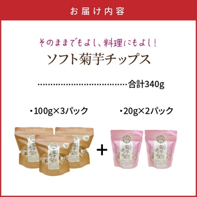 国東産 ソフト菊芋チップス 340g(100g×3袋・20g×2袋)_1935R