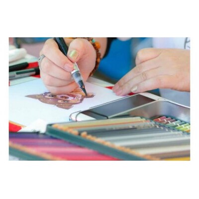 ペット似顔絵色紙(1ペット)