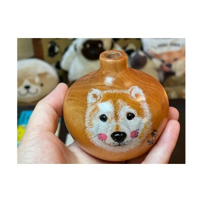 ペット似顔絵一輪挿し