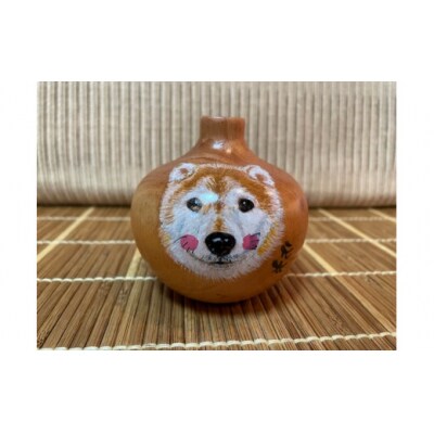 ペット似顔絵一輪挿し