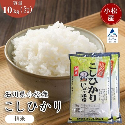 【先行予約】 令和8年産 小松市産 こしひかり 精米 10kg(5kg×2袋)