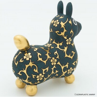 【RODY×九谷焼】九谷焼ロディ「青粒盛金桜花唐草文」仲田錦玉