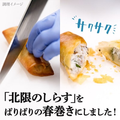 閖上(ゆりあげ) しらす 春巻き(生6本)|21_hmy-180601