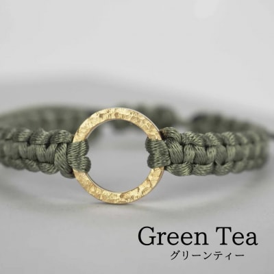 Bracelet -The SUN- ゴールド ブレスレット【グリーンティー】