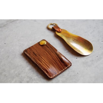 靴ベラ SHOE HORN「LEATHERS by Kei Arabuna」靴べら 革細工