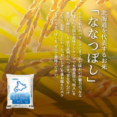 【令和7年産】【6ヶ月定期配送】(無洗米5kg)ホクレン北海道ななつぼし SBTD117