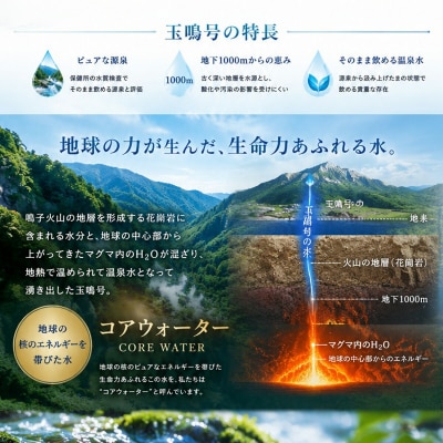 水 温泉水 玉鳴号 2l×6本 bi-tng-2l-6 ミネラルウォーター 天然 飲料