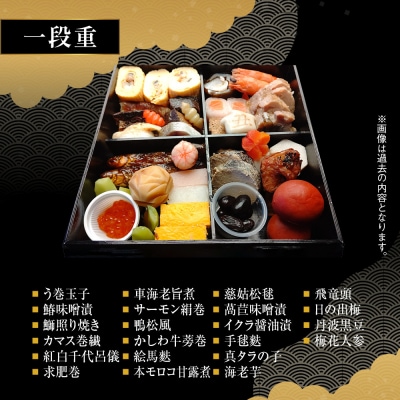 【京料理 坂安】手作り 生おせち一段重 1～2人用 | 京都 本格料亭 人気おせち 2027 正月