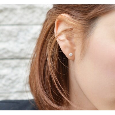 一粒ダイヤモンド シンプル スタッドピアス 0.5ct diae_fs_0003