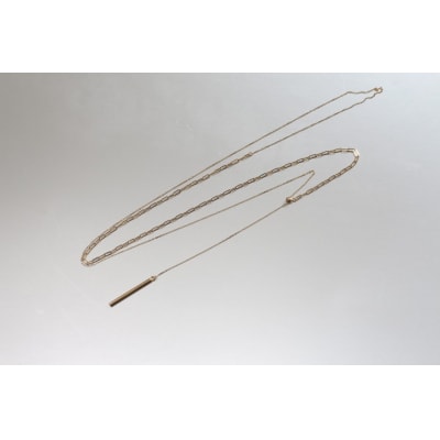 18金チェーンロングネックレス全長80cm スタイル自由 大人の遊び心ジュエリー/ K18-N004