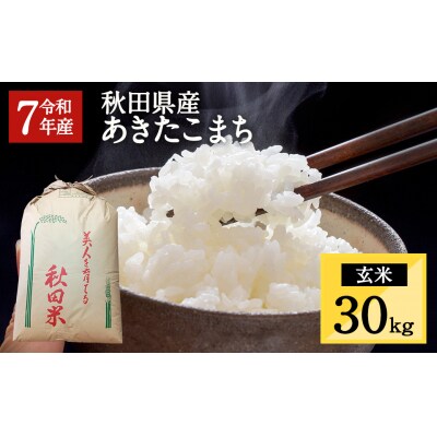 令和7年産 秋田県湯沢市産 あきたこまち 玄米 30kg[D8-15701]