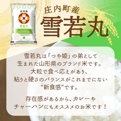 【定期便】<令和8年産>雪若丸 2kg×3袋×6ヶ月 毎月 6kg【10月中旬発送】