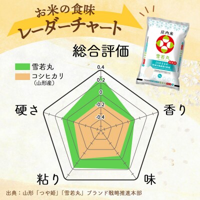 【定期便】<令和8年産>雪若丸 無洗米 2kg×3袋×6ヶ月 毎月 6kg【10月中旬発送】