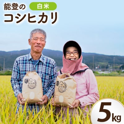 【期間限定発送】 米 令和8年 コシヒカリ 5kg [農家にしの 宝達志水町 38601171]