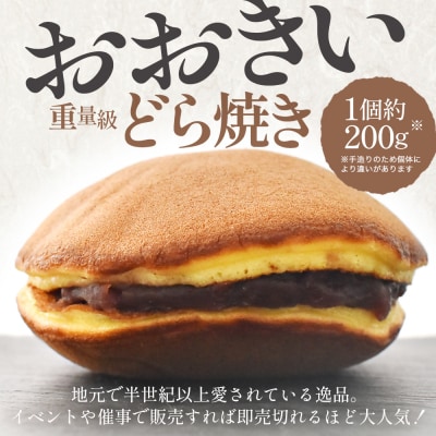 玉浦屋名物 ズッシリ大きなどら焼き 3個【04301-0807】