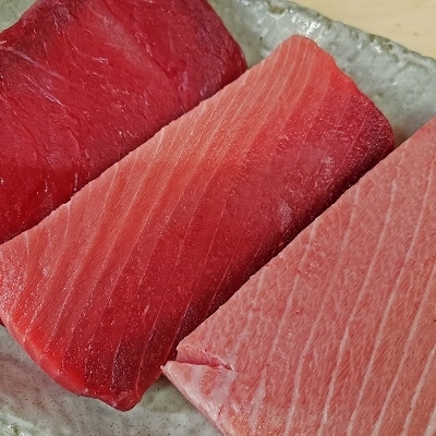 【定期便3回】天然南鮪・大トロ・中トロ・赤身(約1kg)(b200-025)