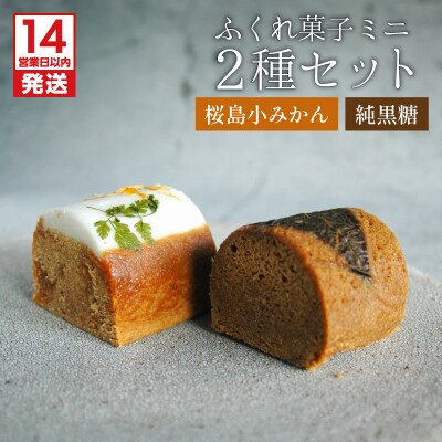 【14営業日以内に発送】ふくれ菓子ミニ2種セット DuoA(桜島小みかん&純黒糖)　K320-001