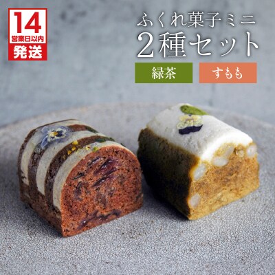【14営業日以内に発送】ふくれ菓子ミニ2種セット DuoB(緑茶&すもも)　K320-002