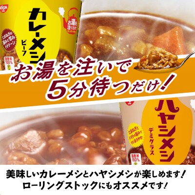 日清カレーメシとハヤシメシ(a13-101)
