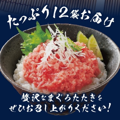 天然まぐろ ネギトロ 焼津まぐろたたき 80g×12パック(a10-637)
