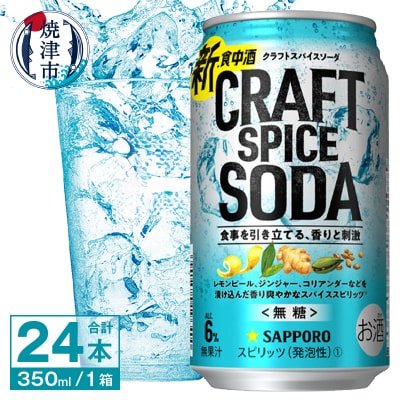 サッポロ クラフトスパイスソーダ 350ml×24本(a13-099)