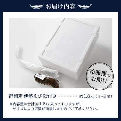 伊勢海老 お造りセットC 約1.8kg(お刺身用に加工済)(b100-073)