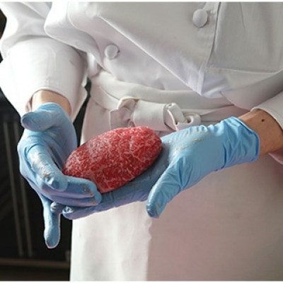 【毎月定期便】【近江スエヒロ本店】　しゃぶしゃぶ肉巻き近江牛ハンバーグ150g6個セット全3回