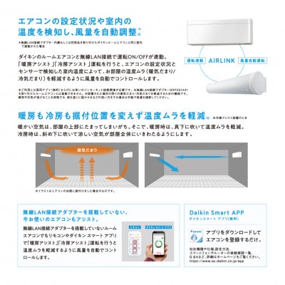 ダイキン　アシストサーキュレータ　AIRLINK　MPF08WS-W