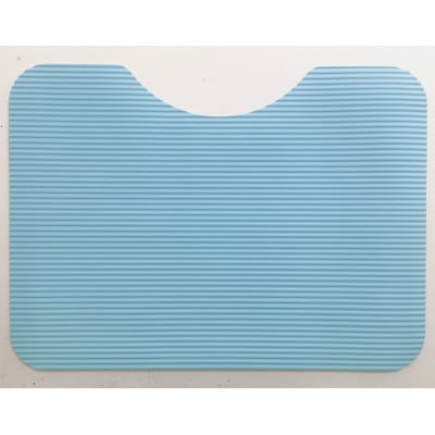 洗濯いらず、ずれない、抗菌のふく楽　トイレマット　ミルキーブルー