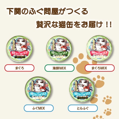 キャットフード 天然素材プレミアム猫缶 ねこのごほうび 5缶 下関《海(かい):KA》 KA4000