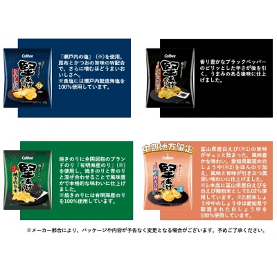 カルビー　ポテトチップス　堅あげポテト　食べ比べセット　全9種　12袋【1381】