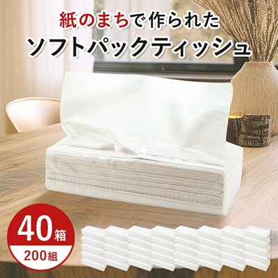 イットコ 詰め替えティシュ ソフトパック 200 ダブル 40P