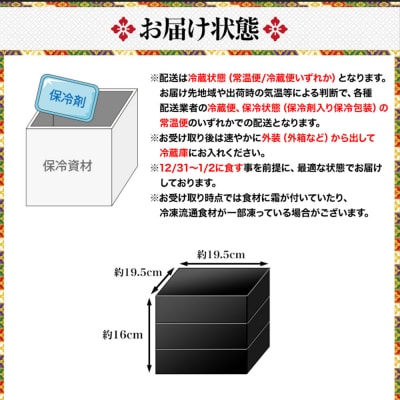 祇園 料亭や満文監修 おせち三段重「京ぎをん」約3~4人前|本格料亭おせち 華やか 人気おせち