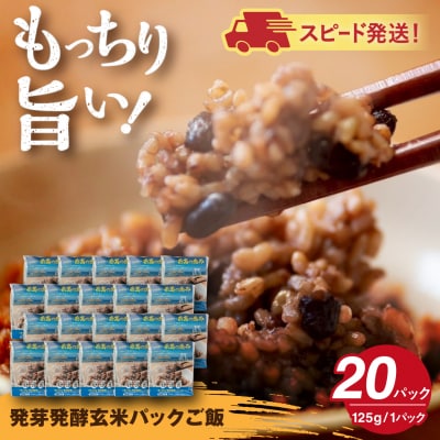 発芽発酵玄米パックご飯 125g×20パック 糸島市産[AGR007]
