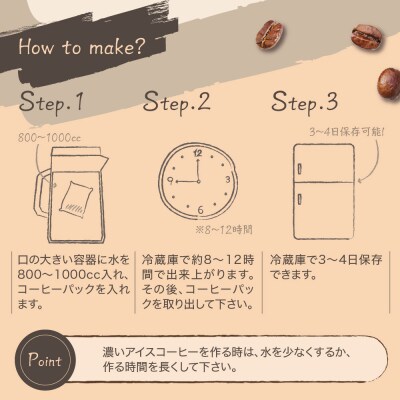 【夏季限定】 水出し アイスコーヒー 2個入 × 10パック 計20個 ( 1個 40g )
