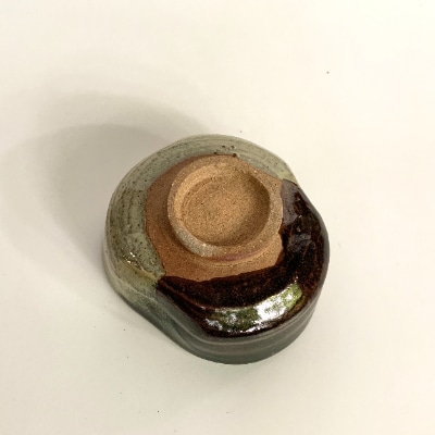 高取　沓茶碗　十三代　八山造