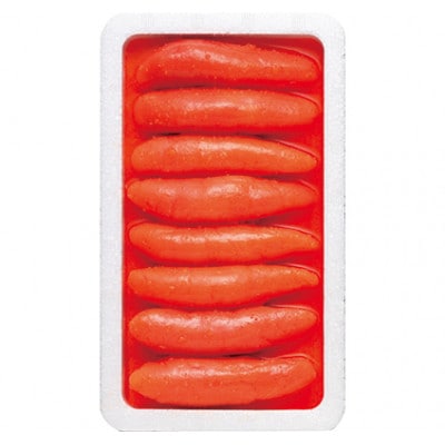 かねふくの〈無着色〉辛子明太子(一本物)400g(東峰村)
