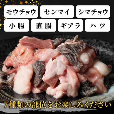 国産牛 段戸山高原牛 ホルモンミックス 400g (100g×4パック) もつ鍋 焼肉用 BBQ