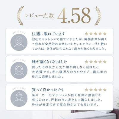 <9/1より寄附額改定>エアウィーヴ スマート 01/シングル　マットレス マットレスパッド