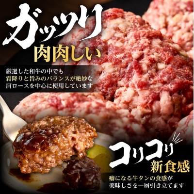 牛タン”入り”和牛生ハンバーグ　100g×20pc　合計2kg【2026年9月発送】