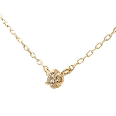 【L&Co.】K10 0.05ctダイヤネックレス(63-7713)