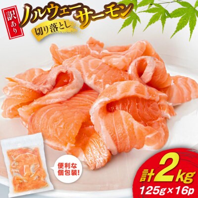 訳あり 無添加 ノルウェー産 アトランティックサーモン 切り落とし 2kg [20566368] 