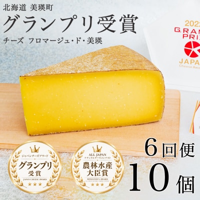 【6回定期便】チーズ グランプリ受賞 100g 10個 北海道チーズ フロマージュ・ド・美瑛