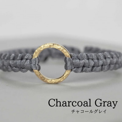 Bracelet -The SUN- ゴールド ブレスレット【チャコールグレー】