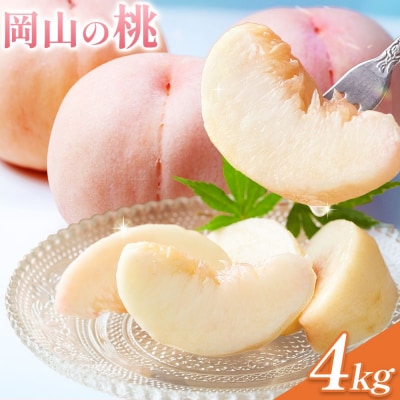 まだ間に合う今年発送!岡山の桃 約4kg《2026年6月下旬～9月上旬頃出荷》岡山県 笠岡市 白桃