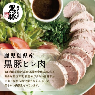【希少部位】鹿児島県産黒豚ヒレ肉 約1kg(2～3本)