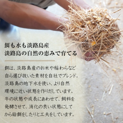 淡路椚座牛　赤身焼肉800g　ad01049