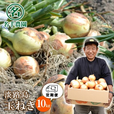【定期便】名手農園の淡路島特産玉ねぎ10kgの12ヶ月コース　an03710
