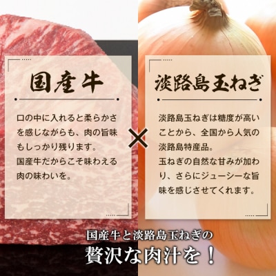 淡路島玉ねぎと国産牛の生ハンバーグ150g×20個　at04112